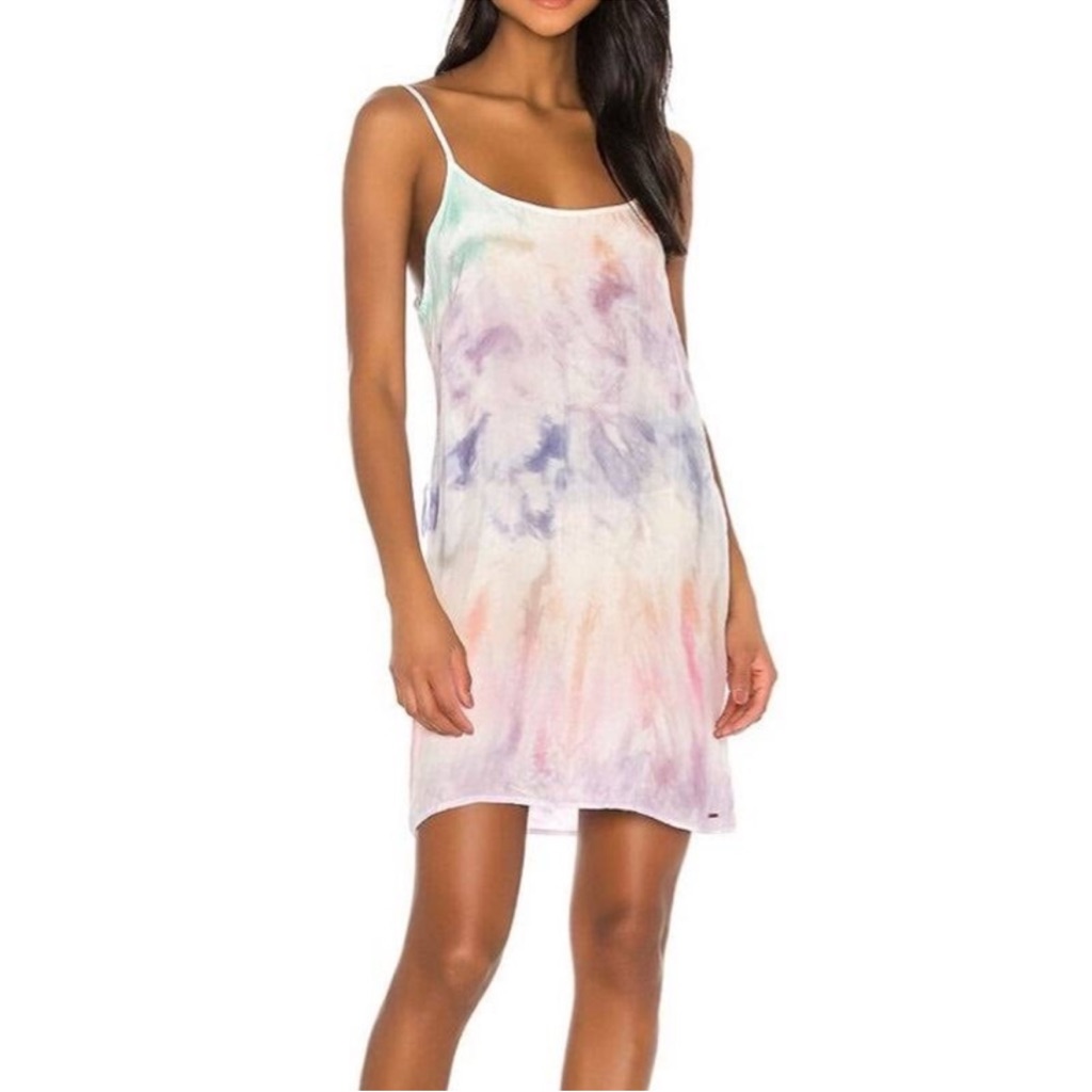 N:Philanthropy Willa Dress In Groovy Blues Tie Dye